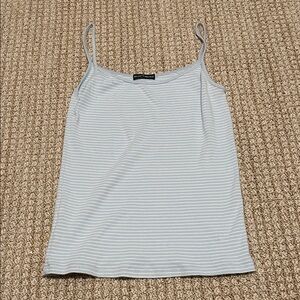 Brandy Melville Light Blue Striped Tank